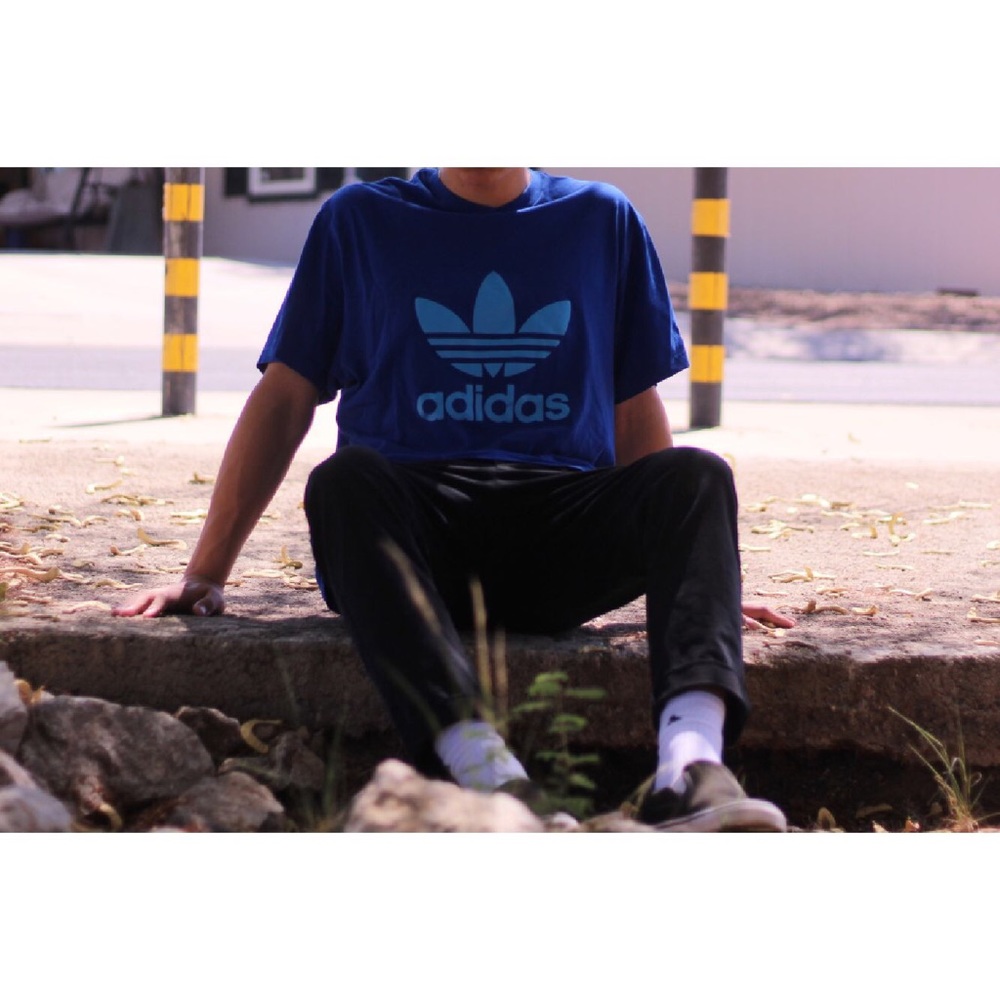 Blue on Blue Adidas T shirt